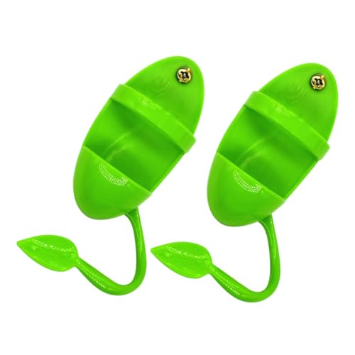 iplusmile 2 Stück -Skelett Zubehör für Papageienkäfige Werkzeuge zum Füttern von Haustieren Haustier -Fütterungsausrüstung Haustier -Fütterungsschale Abs Green von iplusmile
