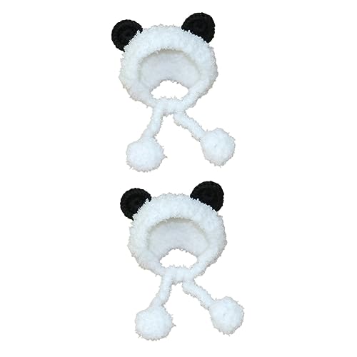iplusmile Zubehör Stirnbänder 2st Welpen-Outfits Kleidung Hund Kopfschmuck Panda Hündchen Haustierkleidung von iplusmile