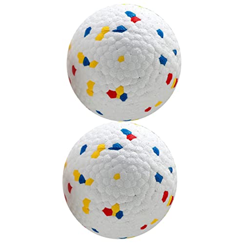 iplusmile 2st Hüpfender Ball Hundebälle Für Aggressive Kauer Welpenzahnplüsch Kauen Zahnspielzeug Bälle Für Hunde Hundespielzeug Für Mittelgroße Hunde Beissen Der Hund E-TPU-Material von iplusmile