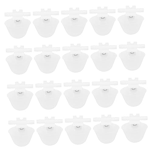 iplusmile 20 Stück Automatischer Trinkbrunnen Futterspender Taube Gericht groß Essen Vogeltrinknapf Taubentränke Utensilien zum Füttern und Tränken von Vögeln Trinkwerkzeug für Geflügel Weiß von iplusmile