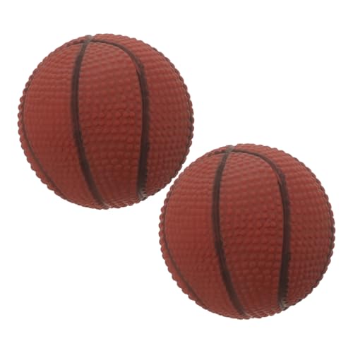 iplusmile 2Stücke Basketball Interaktive Quietschende Hundekugeln für Kleine und Mittlere für Schnüffelspiele und Aktives Fördert die Aufmerksamkeit von iplusmile