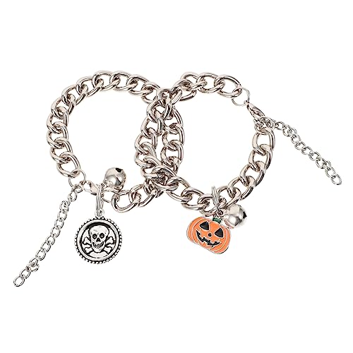 iplusmile 2stücke Halloween Hundehalsband Mit Kreativem Design Für Katzen Und Kleine Hunde Premium Für Festliche Anlässe Und Fotosessions Und Kürbis-Design von iplusmile