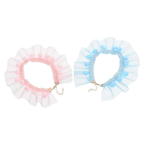 iplusmile 2stücke Katzenhalsband Mit Spitzenkragen Verstellbare Bequeme Prinzessinnen- Für Haustiere Geeignet Für Hunde Und Katzen iplusmile 2stücke Katzenhalsband Mit Spitzenkragen Verstellbare Bequeme Prinzessinnen- Für Haustiere Geeignet Für Hunde Und Katzen von iplusmile
