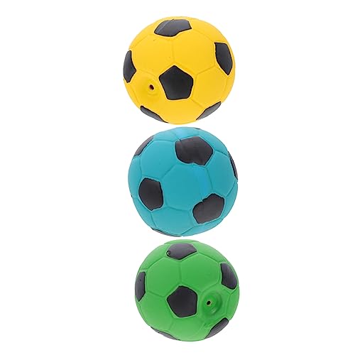 iplusmile 3st Haustier Spielzeug Fußball Quietschendes Hundespielzeug Quietschende Tennisbälle Für Hunde Kleines Welpenspielzeug Indoor-hundespielzeug Emulsion Hundefutter 7c von iplusmile