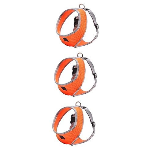 iplusmile 3 Stücke Hund Weste Geschirre Pet Welpen Weste Leine Komfortable Brust Gurt Für Hunde Orange iplusmile 3 Stücke Hund Weste Geschirre Pet Welpen Weste Leine Komfortable Brust Gurt Für Hunde Orange von iplusmile