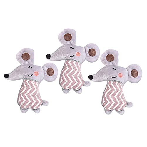 iplusmile 3 Stück Katze Plüschmaus Spaß Sensorisch Drinnen Plüsch Grey iplusmile 3 Stück Katze Plüschmaus Spaß Sensorisch Drinnen Plüsch Grey von iplusmile