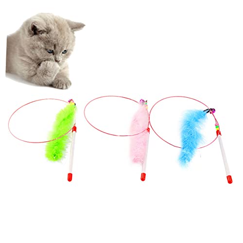 iplusmile 3 Stück Katzenfeder-Teaser Katze Wohnungskatzen Katzenfederspielzeug Für Wohnungskatzen Katzenspiele Drinnen Katzenrutenspielzeug Katzen-Teaser-zauberstab- Katzenspielzeug iplusmile 3 Stück Katzenfeder-Teaser Katze Wohnungskatzen Katzenfederspielzeug Für Wohnungskatzen Katzenspiele Drinnen Katzenrutenspielzeug Katzen-Teaser-zauberstab- Katzenspielzeug von iplusmile
