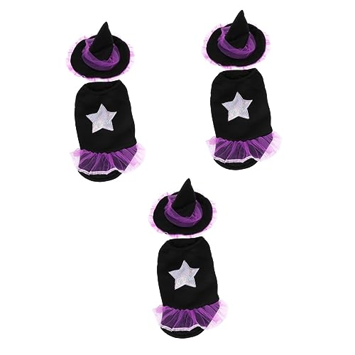 iplusmile 3-teiliges Lustiges Halloween-kostüm-Set Für Haustiere Hexenhut Für Halloween-Partys Und Versammlungen iplusmile 3-teiliges Lustiges Halloween-kostüm-Set Für Haustiere Hexenhut Für Halloween-Partys Und Versammlungen von iplusmile