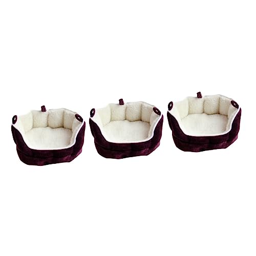 iplusmile 3St Frettchen Bett Hamster Winternest kleines Haustierhaus Hamster-Hängematte mäusehaus kleines haustiersofa kleines Haustierbett warm halten Meerschweinchen rot iplusmile 3St Frettchen Bett Hamster Winternest kleines Haustierhaus Hamster-Hängematte mäusehaus kleines haustiersofa kleines Haustierbett warm halten Meerschweinchen rot von iplusmile