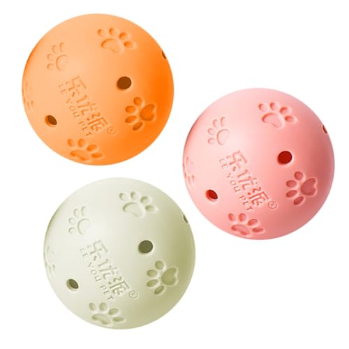 iplusmile 3 Stück Pet-Ball- quietschend Haustier Crinkle Cat - Katzenkugel sankastenspielsachen katzenball Katzen Pflege Ballspielzeug für Katzen für Katzengellen von iplusmile