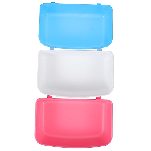 iplusmile 3 Stück Vogelfutterbox Krähensichere Futterhäuschen für Vögel Futterbecher für Vogelkäfige Vogeltränke Vogelfutterbehälter Futternapf für Vogelkäfige Papagei Wasserbecher Plastik von iplusmile