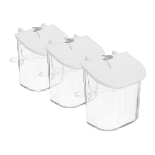 iplusmile 3 Stück Vogelkäfig-Außenbecher praktischer Vogelhäuschen Fressnäpfe für Papageien hängender Futterkäfig hängender Futterbecher Vogelkäfig Schale Abs Transparent iplusmile 3 Stück Vogelkäfig-Außenbecher praktischer Vogelhäuschen Fressnäpfe für Papageien hängender Futterkäfig hängender Futterbecher Vogelkäfig Schale Abs Transparent von iplusmile