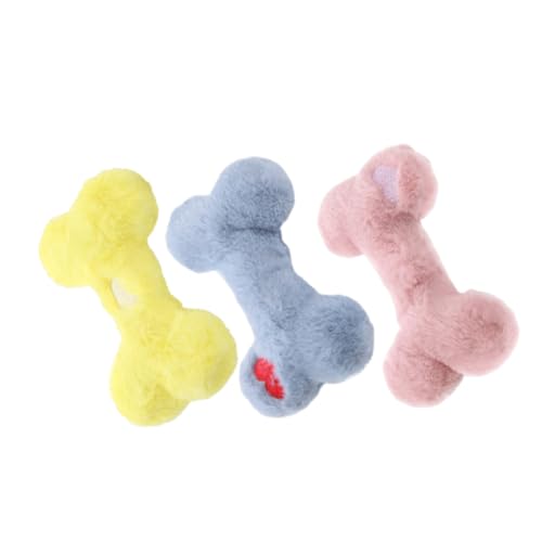 iplusmile 3 Stücke Quietschendes Hundespielzeug in Knochenform, Waschbares Plüsch-kauspielzeug, Welpen-kauspielzeug, Interaktives Hundespielzeug Mit Quietscher, Haustier-kauzubehör iplusmile 3 Stücke Quietschendes Hundespielzeug in Knochenform, Waschbares Plüsch-kauspielzeug, Welpen-kauspielzeug, Interaktives Hundespielzeug Mit Quietscher, Haustier-kauzubehör von iplusmile