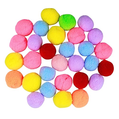 iplusmile 30 STK Hüpfballspielzeug Für Katzen Spielzeug Für Katzenjäger Lustiges Katzenspielzeug Katzenfänger Spielzeug Katzenspielzeug Aus Garn Plüschtiere Pompons Kätzchen Kleiner Ball von iplusmile