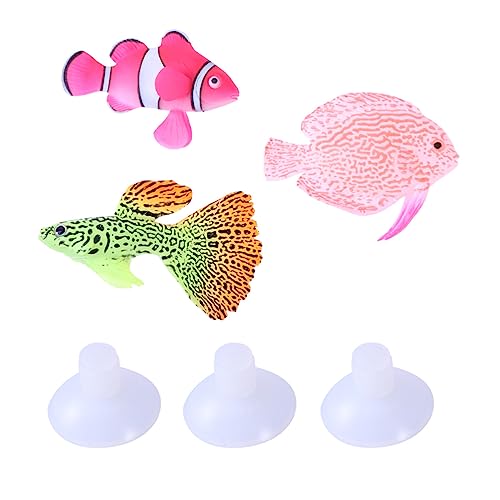 iplusmile Dekorationen Für Aquarien 3st Fischverzierung Für Aquarium Aquarium-Ornament Künstliches Fischornament Künstlicher Fisch Fluoreszenz Dekorationen Fish Tank Ornament von iplusmile