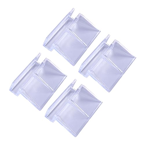 iplusmile 4 Stück Schlauchhalter Acryl-Clips Deckelhalter Wasserschlauchständer klare Acrylhalter Aquarium-Clips Halterungen für Aquarien Glas Tragrahmen Regal Ausrüstung Weiß von iplusmile