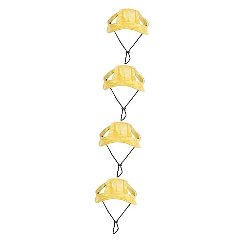 iplusmile 4 Stück Haustier-Baseballmütze Für Hunde Und Welpen Sonnenkappen Haustier-Baseballmützen Welpen-Baseballmützen Haustier-Eltern-Kind- ütze Haustier-Eimer-Hüte Verstellbare von iplusmile