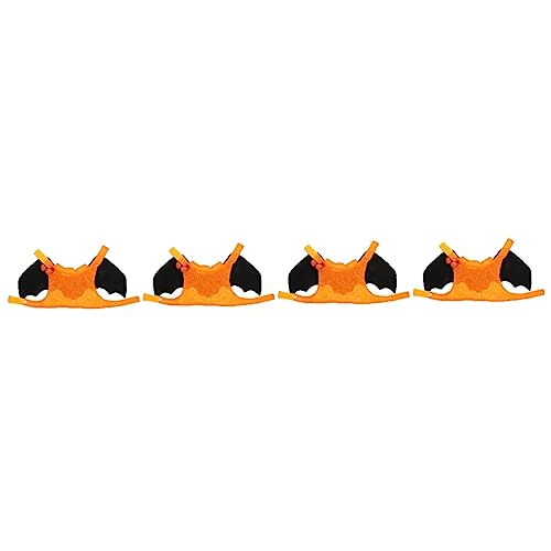 iplusmile 4 Stück Fledermausgeschirr Für Haustiere Halloween-haustierkostüm Faltbares Katzenfledermauskostüm Haustier-Fledermaus-kostüm Fledermausumhang Für Haustiere Brustgurt Stoff Cosplay von iplusmile