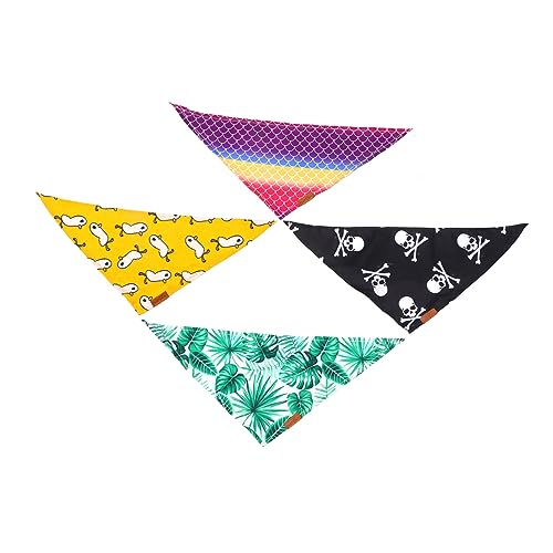 iplusmile 4 Stück Haustier-schal Hundezubehör Stichworte Weste Hundehalsband Hundehalsbänder Große Rassen Hundelätzchen Bedruckter Speichelkragen von iplusmile