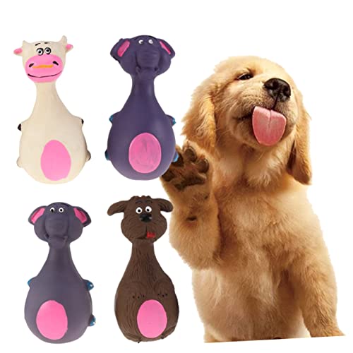 iplusmile 4 Stück Welpenspielzeug Dogman-Spielzeug Plüsch Kauspielzeug für Hunde Geräuschspielzeug Spielzeuge Hundespielzeug Interaktives Spielzeug für Haustiere Bissfest von iplusmile