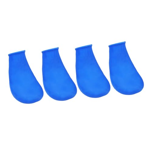 iplusmile 4 Stück Stiefel für Hunde Schuhe Haustierbedarf rutschfeste Hundesocken Nicht Hund Galoschen Körperpflege Regen Abdeckung Dog Shoes hundeschuh Gummistiefel Hundestiefel Blue von iplusmile