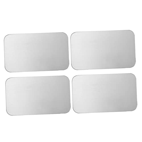 iplusmile 4 Stück Teiliges Premium Aluminium Kühlpad für Haustiere Effektive Wärmeableitung Große Oberfläche für Kaninchen Chinchilla Hamster Schnell Kühlend Langlebig Wiederverwendbar von iplusmile