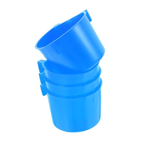 iplusmile 4 Stück Vogelkäfig -Fütterungsschale Eichhörnchen Wasserschale Vogelschüssel Riesenhundwasserschale Kleiner Hundefutterbehälter Kleine Vogelnäpfe für den Käfig Sport Blue von iplusmile