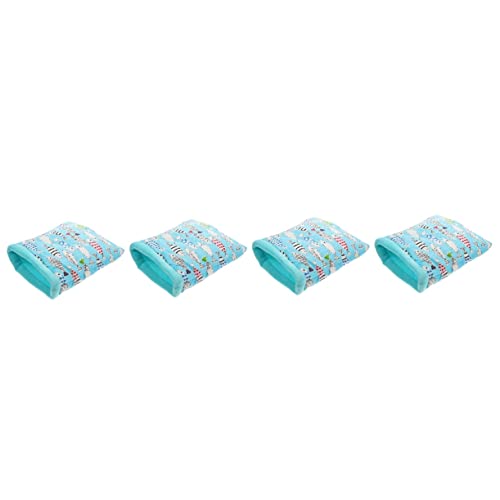 iplusmile Hamster Beutel 4 Stück Schlafsack Für Hamster Meerschweinchen Tasche Meerschweinchenbett Chinchilla-Nest Hamster Wintersack Kleine Tierverstecktasche Igel Baumwolle Weihnachten Haustierhaus von iplusmile
