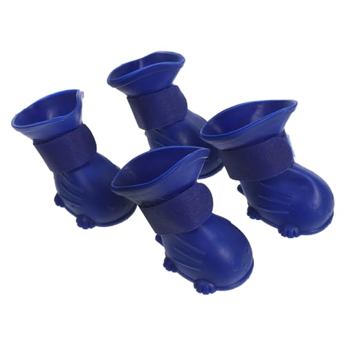 iplusmile 4Stücke wasserdichte Hundestiefel für Outdoor Aktivitäten rutschfeste Pfotenschutzschuhe für Regenwetter und Bequem für und Reisen mit Ihrem Haustier von iplusmile