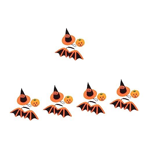iplusmile 5 Sätze Fledermausflügel für Haustiere Katzenflügeldekor Hexenkostüm für Damen Halloween Dekoration Halloween-Dekoration Spielzeug Hüte Kätzchen-Zubehör Katze kostüm dekor Cosplay von iplusmile