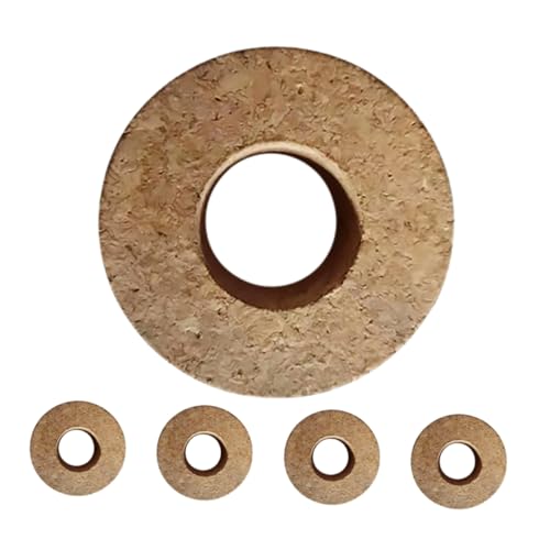 iplusmile 5 Stück Hydroponische Vase -Kappe Gla -Terrarium Deckel für Hydrokulturgläser Hydroponische Vasendeckel Glasdeckel aus Holz Desktop-Pflanzgefäß hölzern Light Brown von iplusmile