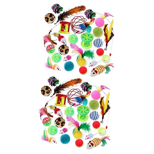iplusmile 52-teiliges Vorteils-Kombi-Set für Katzen Interaktives Spielzeug Plüschmaus Sisal Soundspielzeug Quietschend Leuchtend Tierfreundlich iplusmile 52-teiliges Vorteils-Kombi-Set für Katzen Interaktives Spielzeug Plüschmaus Sisal Soundspielzeug Quietschend Leuchtend Tierfreundlich von iplusmile