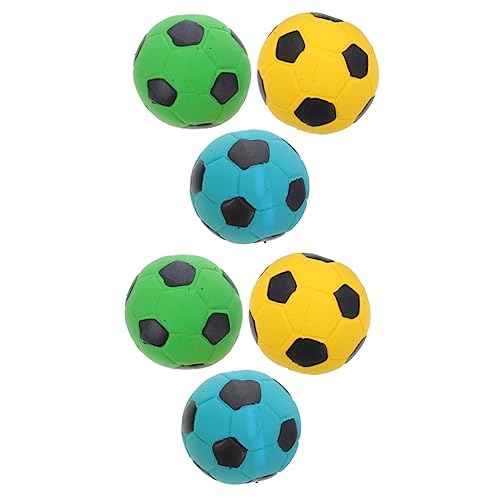 iplusmile 6 STK Haustier Spielzeug Fußball Gesundes Hundespielzeug Indoor-hundespielzeug Welpenspielzeug Bälle Für Hunde Hundefußball Hundekauer Hundekauen Hündchen Hundebedarf Emulsion 7c von iplusmile