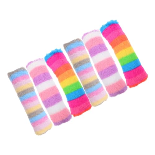 iplusmile 6 Stück Plüschtiere für Haustiere Süßes Katzenspielzeug Katze lustiges Kätzchen Kauspielzeug gefülltes Kissenspielzeug für Katzen Kauspielzeug Katze Kätzchenkissen Stoff von iplusmile