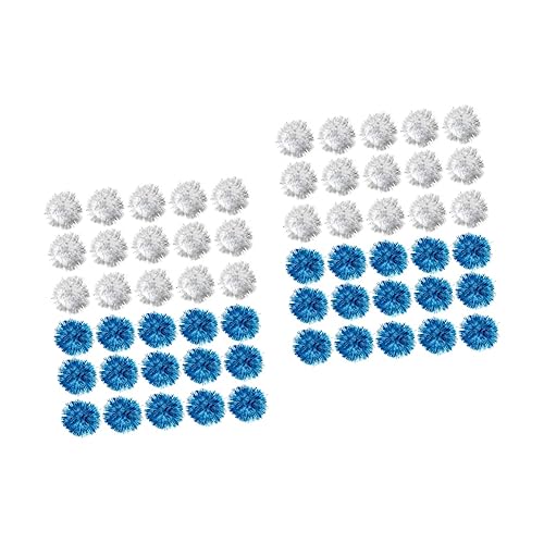 iplusmile 60 STK Katzenspielzeug Katze Glitzerkugeln Kauspielzeug Glitzer-poms Funkeln Bälle Glitzer-pom-pom-Kugeln Interaktive Katzenbälle Glitzernde Spielzeugbälle Haustier Katze Hundeball von iplusmile