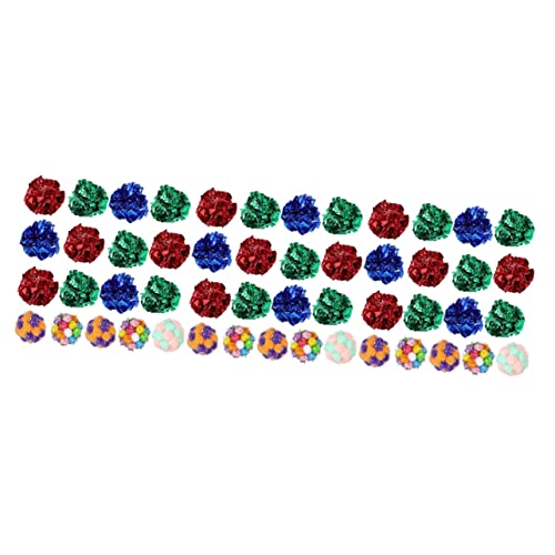iplusmile 75 STK Plüschspielzeugball Katzenspielzeugbälle Katzenspielzeugball Jagdbälle Für Katze Kauspielzeug Für Katzen Klangballspielzeug Für Katzen Funkeln Ball Katze Plastik Kätzchen iplusmile 75 STK Plüschspielzeugball Katzenspielzeugbälle Katzenspielzeugball Jagdbälle Für Katze Kauspielzeug Für Katzen Klangballspielzeug Für Katzen Funkeln Ball Katze Plastik Kätzchen von iplusmile