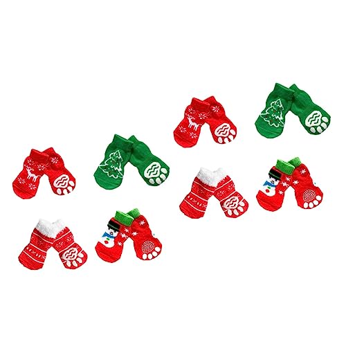 iplusmile 2 Sets Weihnachtssocken Für Hunde Mit Schneeflocken- Und Hirschmuster Nicht Für Haustiere Geeignet 4 Paar X 2 iplusmile 2 Sets Weihnachtssocken Für Hunde Mit Schneeflocken- Und Hirschmuster Nicht Für Haustiere Geeignet 4 Paar X 2 von iplusmile
