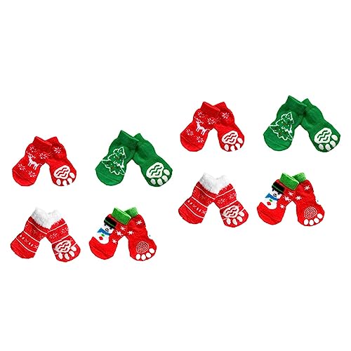 iplusmile Cartoon-Socken Fußsocken Sockenschuhe 8 Paar Für Weihnachten Haustiersocken Haustier-Baumwollsocken Katzensocken Cartoon-Welpen- Süße Socken Hundesocken Karikatur von iplusmile
