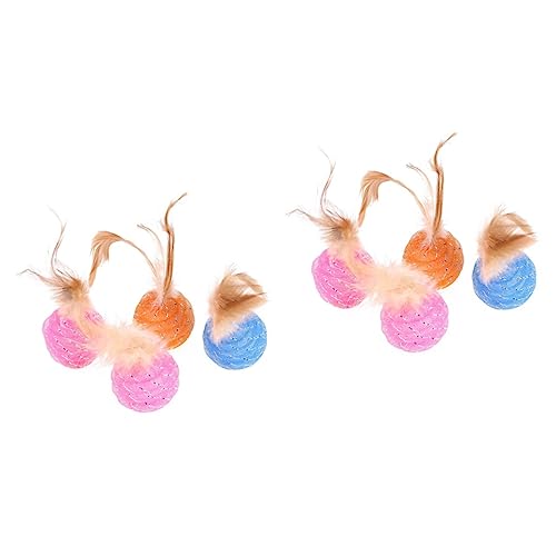 iplusmile Kauspielzeug Für Haustiere 8 STK Spielzeug Federball Der Katze Die Katze Saitenball Kratzendes Katzenspielzeug iplusmile Kauspielzeug Für Haustiere 8 STK Spielzeug Federball Der Katze Die Katze Saitenball Kratzendes Katzenspielzeug von iplusmile