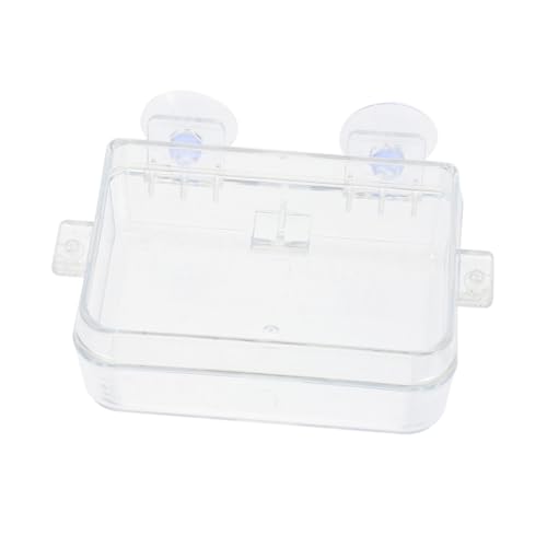 iplusmile Anti-eskapital-wasserbecken Futternapf Für Reptilien Wasserspender Für Reptilien Zubehör Für Gecko-Tanks Mit Haube Wasserspender Für Insekten Aus Kunststoff Abs Transparent von iplusmile