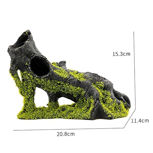 iplusmile Baumhöhle für Aquarien Protokolle für Fischtanks Hohlblock für Aquarium Treibholz Loch Ornament UV Unterwasser Dekoration Aquarium Zubehör Fischtankdekoration Aquarium Lebensraum von iplusmile