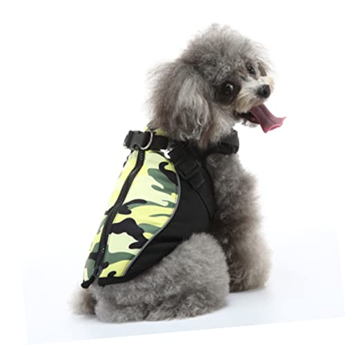 iplusmile Bequeme Verschleißfeste Hundebekleidung mit Brustgeschirr für Welpen Wintertaugliches Langlebiges Kostüm für Kleine Hunde Material Einfach Anzuziehen für Alltag und Party von iplusmile