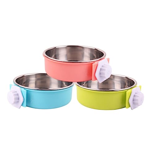 iplusmile Edelstahl Hundenapf Hunde Futterspender Katzen Wassernapf Haustier Wassernapf Haustiernäpfe Hängende Katzennäpfe Wassernäpfe Für Katzen Hundekäfig Näpfe Futterspender von iplusmile