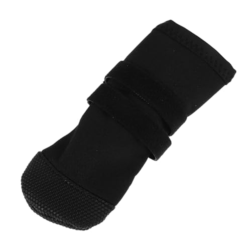 iplusmile Fußabdeckung für Haustiere Booties für Hundepfoten Outdoor-Booties für Hunde Hundestiefel für den Winterschnee Hundeschuhe für den Winter Polyester Black von iplusmile