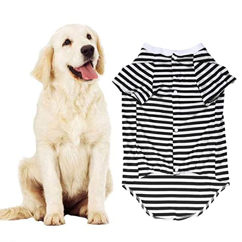 iplusmile Gestreiftes Hunde-T-Shirt Atmungsaktives Hunde-Shirt Farbenfrohes Welpen-Sweatshirt Hundekleidung Für Kleine Bis Mittelgroße Hunde Welpen iplusmile Gestreiftes Hunde-T-Shirt Atmungsaktives Hunde-Shirt Farbenfrohes Welpen-Sweatshirt Hundekleidung Für Kleine Bis Mittelgroße Hunde Welpen von iplusmile