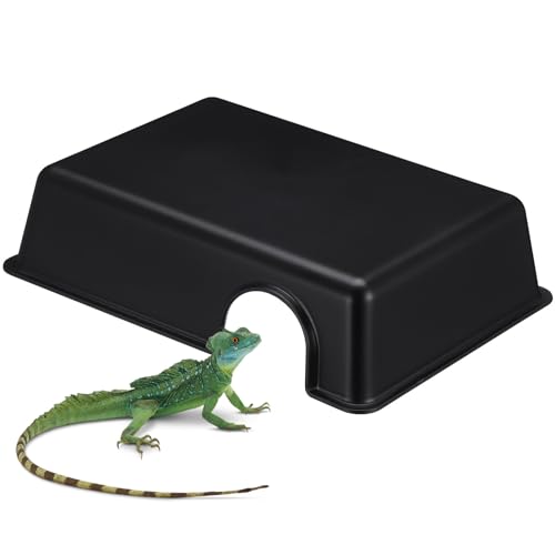 iplusmile Glastiere Reptilienversteckbox, Reptilienversteck, Kugelpython, Schlangenversteck, sicheres und sicheres Gefühl, Schlangenkäfigzubehör, Kunststoff, Reptilienversteckbox, Reptilien-Nebel von iplusmile