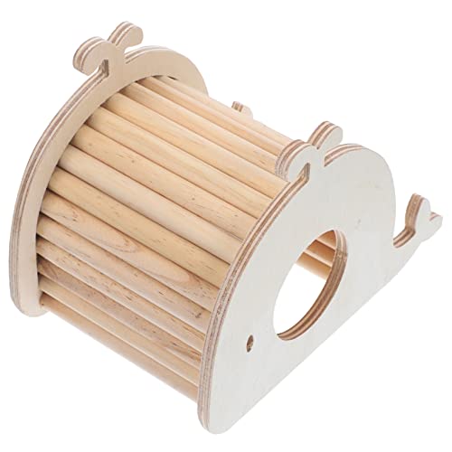 iplusmile Holz-hamsternest Als Versteck Für Kleintiere Schlafhaus Für Hamster Und Chinchillas Haustierbedarf Aus Natürlichem Material Atmungsaktiv Und Sicher von iplusmile