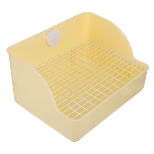 iplusmile Große Kaninchen Toilette mit Hohem Kotwanne für Meerschweinchen Chinchillas Kleine Tiere Spritzschutz Design für Käfigumgebung Cremefarben iplusmile Große Kaninchen Toilette mit Hohem Kotwanne für Meerschweinchen Chinchillas Kleine Tiere Spritzschutz Design für Käfigumgebung Cremefarben von iplusmile