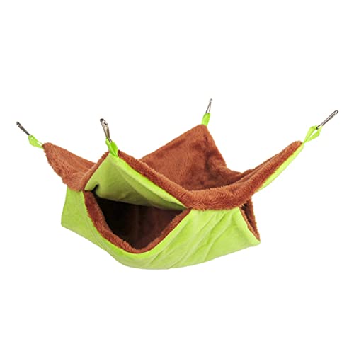 iplusmile Hängematte Für Haustiere Frettchen Käfige Rattenfutter Käfighamster Käfigplane Für Hamster Wurf Kaninchen Meerschweinchen Bett Einstreu Hamster Hängebett Rennmaus Green von iplusmile
