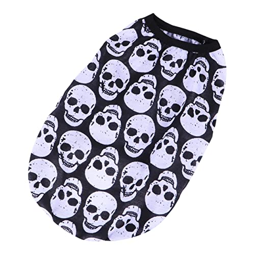 iplusmile Halloween Haustier Shirt Bequemes Leichtes Skelett Design für Sommerliche Outdoor Aktivitäten Sorgt für Stil Halloween Feiern iplusmile Halloween Haustier Shirt Bequemes Leichtes Skelett Design für Sommerliche Outdoor Aktivitäten Sorgt für Stil Halloween Feiern von iplusmile
